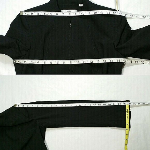 *SOLD* 19 City DKNY Blazer Suit Jacket Full Zip 3352E1M - Picture 5 of 8